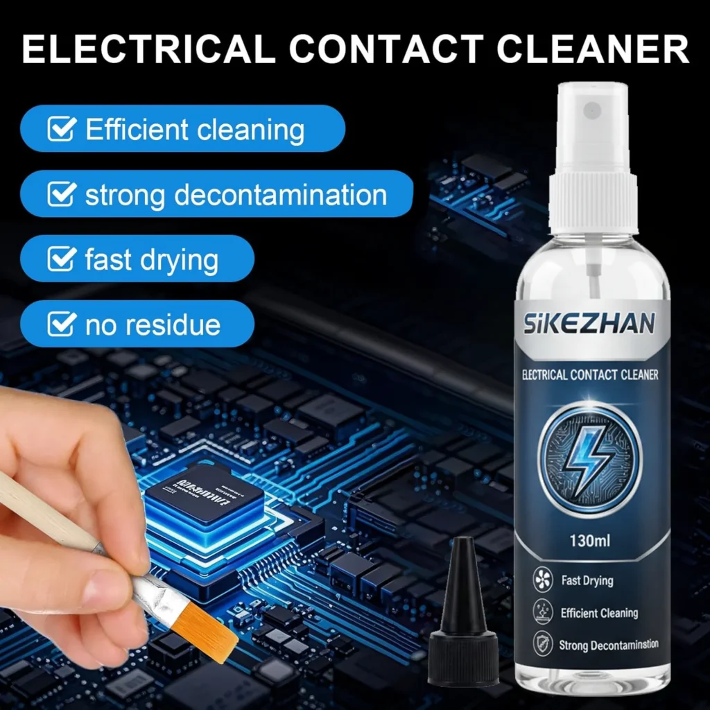 130ml e Contact Cleaner Spray Fast Drying Electronics Cleaner for Switches Connectors Circuit Boards Automotive